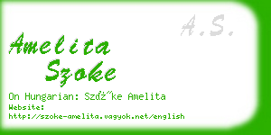 amelita szoke business card